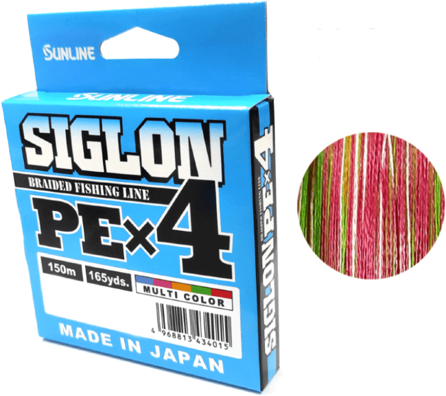 Плетёный шнур SUNLINE Siglon PEx4 150м #1.2/0.187мм 9.2кг Multi Color Плетёный шнур SUNLINE Siglon PEx4 150м #1.2/0.187мм 9.2кг Multi Color