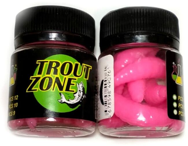 Силиконовая приманка TROUT ZONE Maggot 1.3" розовый сыр/щербет 12шт/уп Силиконовая приманка TROUT ZONE Maggot 1.3" розовый сыр/щербет 12шт/уп