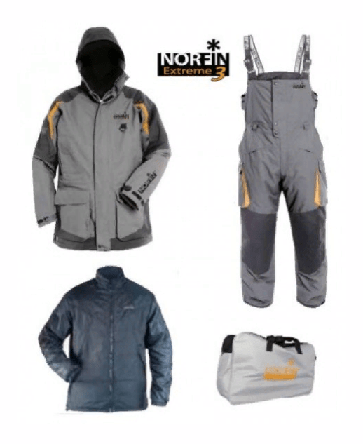 Костюм зимний Norfin "Extrime 3" серый ХXL