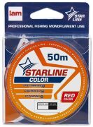 Леска монофил IAM STARLINE Red 50м 0.091мм 1.4кг Леска монофил IAM STARLINE Red 50м 0.091мм 1.4кг