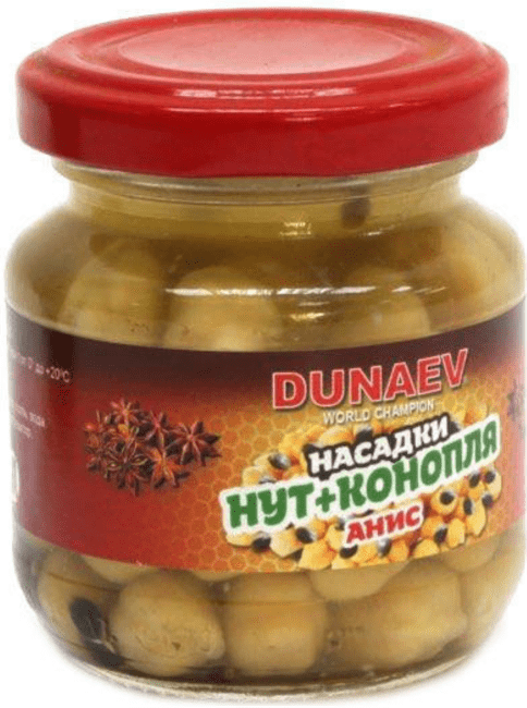 Насадка стеклобанка DUNAEV Нут+Конопля 100мл Анис