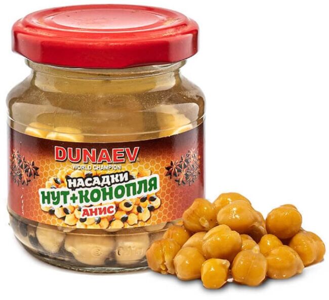 Насадка стеклобанка DUNAEV Нут+Конопля 100мл Анис