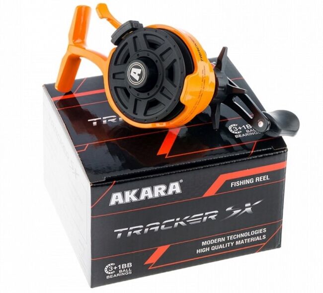 Катушка зимняя AKARA Tracker SX с курком 3+1BB 2.3:1 (ATSX2-4) Катушка зимняя AKARA Tracker SX с курком 3+1BB 2.3:1 (ATSX2-4)