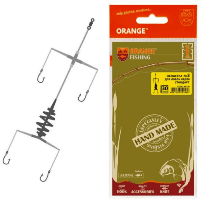 Монтаж карповый ORANGE #3 Spring 30гр 1шт/уп Монтаж карповый ORANGE #3 Spring 30гр 1шт/уп