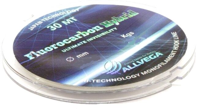 Флюорокарбон 65% ALLVEGA "Fluorocarbon Hybrid" 30м 0,14мм 2,56кг Флюорокарбон 65% ALLVEGA "Fluorocarbon Hybrid" 30м 0,14мм 2,56кг