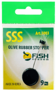 Стопор резиновый FISH SEASON Olive Rubber Stopper оливка №SSS 9шт/уп 5003-SSSF