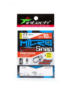 Застежка INTECH Micro Custom Snap S 8кг 10шт/уп Застежка INTECH Micro Custom Snap S 8кг 10шт/уп