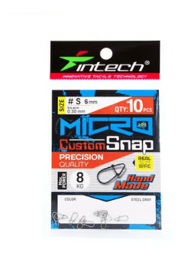 Застежка INTECH Micro Custom Snap S 8кг 10шт/уп