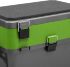 Рыболовный ящик HELIOS 19л, две секции, серый/зелёный HS-IB-19-GG