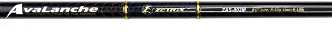 Удилище спиннинговое ZETRIX Avalanche 2.44м, 8-32гр Fast ZAS-802M