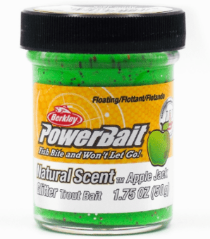 Паста форелевая BERKLEY Powerbait Natural Scent Glitter AppleJack 1525275 Паста форелевая BERKLEY Powerbait Natural Scent Glitter AppleJack 1525275
