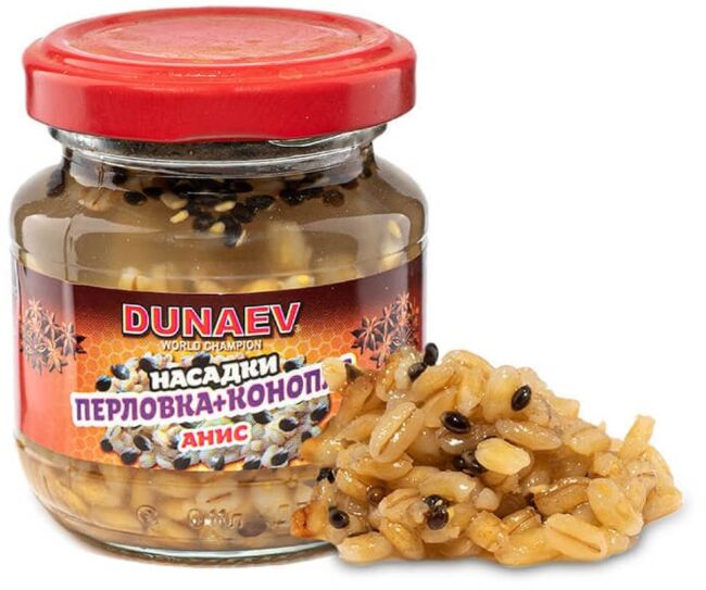 Насадка стеклобанка DUNAEV Перловка+Конопля 100мл Анис Насадка стеклобанка DUNAEV Перловка+Конопля 100мл Анис