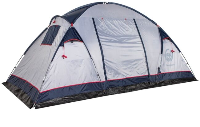 Палатка кемпинговая "Cassiopeia 4"  Синий/Серый
