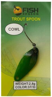 Блесна колеблющаяся FISH SEASONS Cowl 2.8гр #33 Блесна колеблющаяся FISH SEASONS Cowl 2.8гр #33