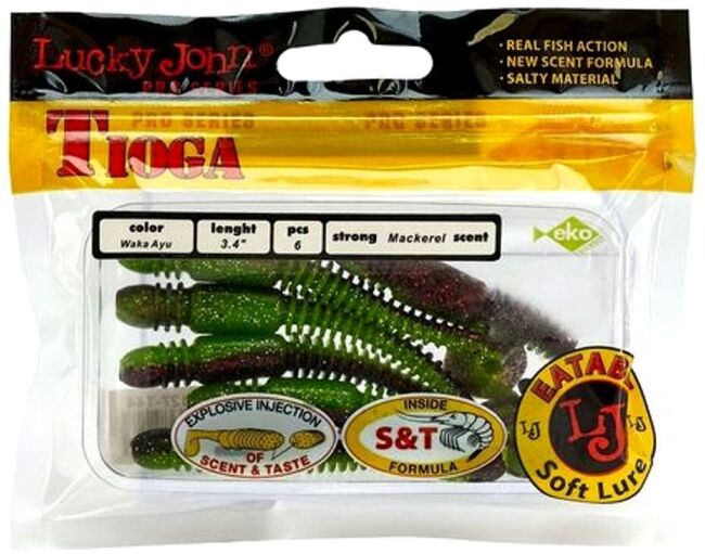 Виброхвост LUCKY JOHN Pro Series Tioga 3.4" 86мм #T44 6шт/уп 140127-T44 Виброхвост LUCKY JOHN Pro Series Tioga 3.4" 86мм #T44 6шт/уп 140127-T44