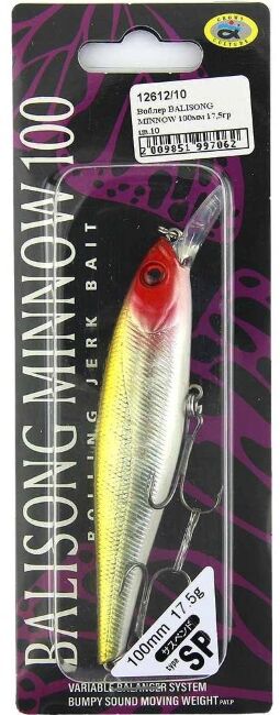 Воблер Grows Culture Balisong Minnow 100SP 17.5 гр #10 Воблер Grows Culture Balisong Minnow 100SP 17.5 гр #10