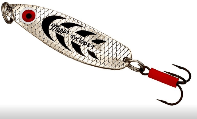 Блесна колеблющаяся MEPPS Syclops AG/Noir (серебро/черн) №1 12гр