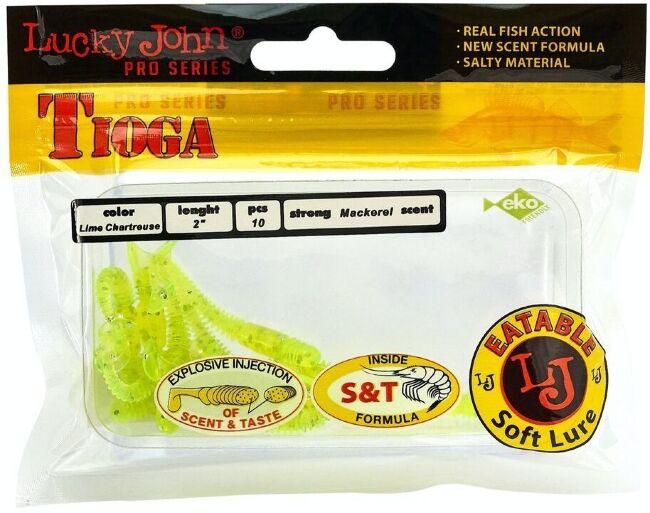 Виброхвост LUCKY JOHN Pro Series Tioga 2" 50мм #071 10шт/уп 140102-071