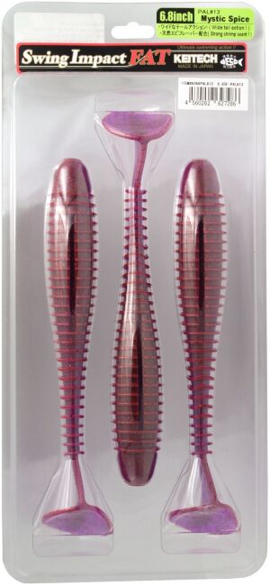 Виброхвост KEITECH Swing Impact FAT 6.8" PAL#13S Mistic Spice 17см 36.5гр 3шт/уп
