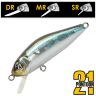Воблер PONTOON21 CrackJack 38SP-MR 38мм 2.5гр  0,7-1,0м 005 Crash HG Wakasagi
