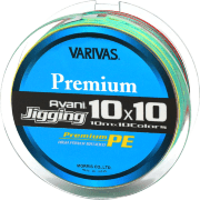Плетёный шнур Varivas Avani Jigging 10X10 Premium PE #1  200м, многоцветный