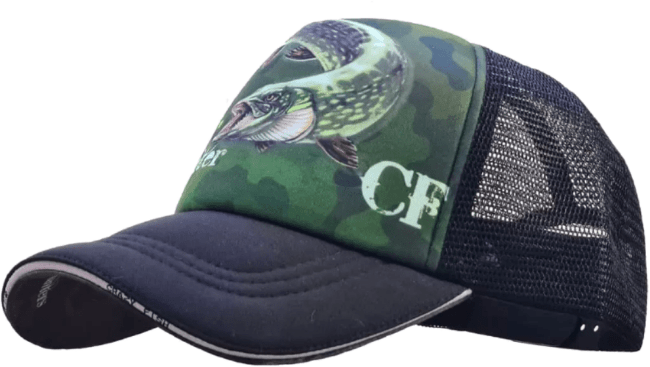 Бейсболка Crazy Fish Pike Hunter Camo M Бейсболка Crazy Fish Pike Hunter Camo M