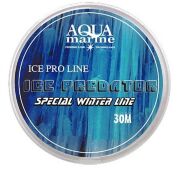 Леска монофил AQUAMARINE Ice Predator 30м #0.8/0.148мм 2.12кг прозрачная Леска монофил AQUAMARINE Ice Predator 30м #0.8/0.148мм 2.12кг прозрачная