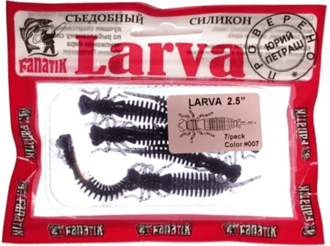 Cиликоновая приманка Fanatik Larva 2.5 (6.3cм) 007