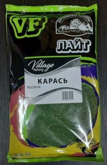 Прикормка VILLAGE FISHING Лайт Карась чеснок 0,9кг Прикормка VILLAGE FISHING Лайт Карась чеснок 0,9кг