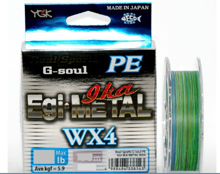 Плетёный шнур YGK G-Soul EGI Metal WX4 150м #0.6/0.128мм 12lb/5.4кг Плетёный шнур YGK G-Soul EGI Metal WX4 150м #0.6/0.128мм 12lb/5.4кг