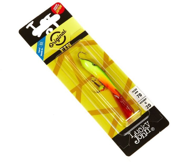 Балансир Lucky John FIN 5 с тр. 70мм/26RT блистер Балансир Lucky John FIN 5 с тр. 70мм/26RT блистер