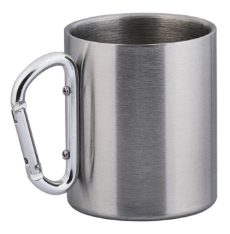 Термокружка с карабином 250мл с двойными стенками нержавеющая сталь (YD-15)