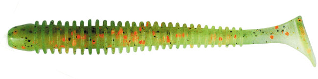 Виброхвост KEITECH Swing Impact 3" EA#05 Hot Fire Tiger 7.5см 2.2гр 10шт/уп