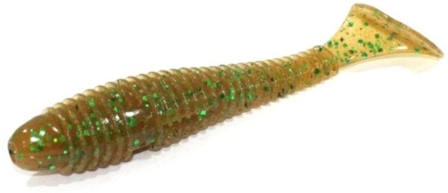 Виброхвост KEITECH Swing Impact FAT 6.8" EA#02 Peach Green FLK 17см 36.5гр 3шт/уп