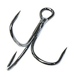 Крючок тройной OWNER 11637BC-14 STBL-1.56BC черн без бородки 8шт/уп