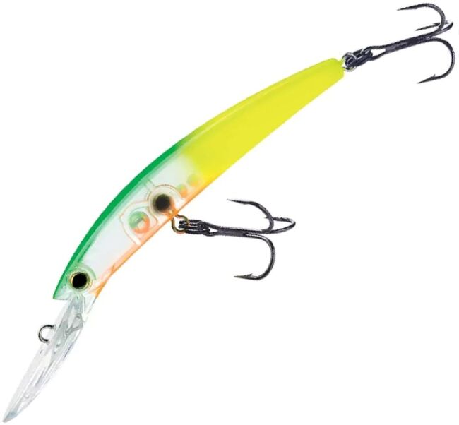 Воблер YO-ZURI Crystal Minnow Deep Diver Walleye 90F 90мм 9.5гр 3.0-4.5м R1205-BTCL