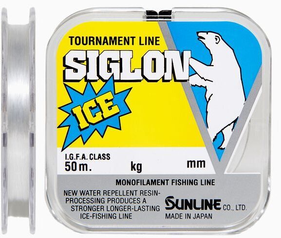 Леска монофил SUNLINE Siglon Ice Fishing 50м Clear #2.0/0.235мм