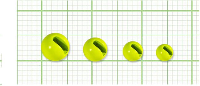 Шарик вольфрам Fish Season с прорезью 0,75 гр.,4,6 мм., цвет Шартрез (уп.5шт.)