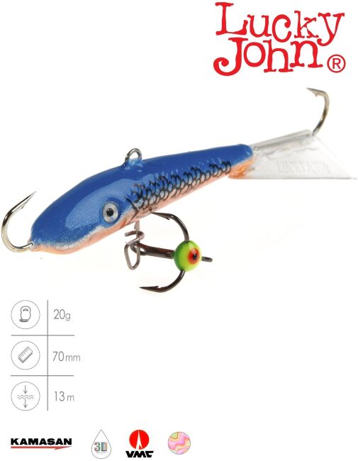 Балансир Lucky John FIN 5 с тр. 70мм/45H блистер