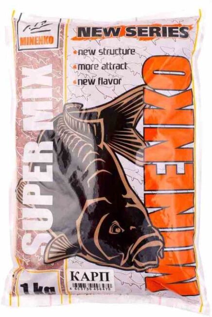 Прикормка MINENKO Super MIX Карп 1кг Прикормка MINENKO Super MIX Карп 1кг