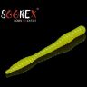 Силиконовая приманка SOOREX PRO Worm 80мм 1.3гр Сыр #211 Лимонное свечение/ Lemon glow 6шт/уп