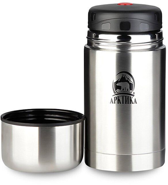 Термос АРКТИКА 301-500 с супер-широким горлом для супа и еды 0.5л стальной