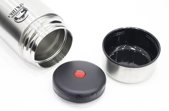 Термос АРКТИКА 301-500 с супер-широким горлом для супа и еды 0.5л стальной