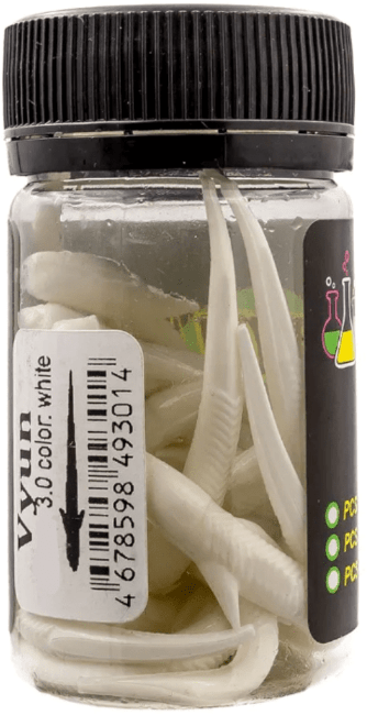 Силиконовая приманка TROUT ZONE Vyun 3" белый сыр 7шт/уп