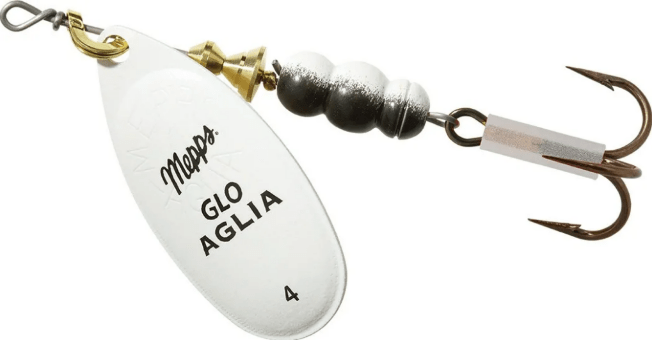 Блесна вращающаяся MEPPS Aglia Fluo Phospho №4 9гр Блесна вращающаяся MEPPS Aglia Fluo Phospho №4 9гр