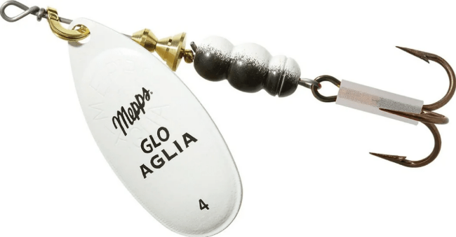 Блесна вращающаяся MEPPS Aglia Fluo Phospho №4 9гр Блесна вращающаяся MEPPS Aglia Fluo Phospho №4 9гр