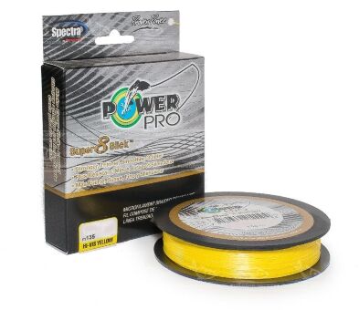 Плетёный шнур POWER PRO Super 8 Slick Yellow 135м 0.13мм 8кг желтый Плетёный шнур POWER PRO Super 8 Slick Yellow 135м 0.13мм 8кг желтый