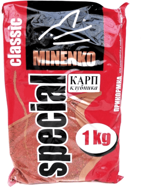 Прикормка MINENKO Special Карп-Клубника 1кг