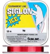 Леска монофил SUNLINE Siglon Ice Fishing 50м красная #5/0.370мм Леска монофил SUNLINE Siglon Ice Fishing 50м красная #5/0.370мм