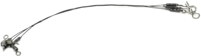 Поводок КОНТАКТ 1х19 Лайт 3кг 10см нахлыстовая застежка 3шт/уп